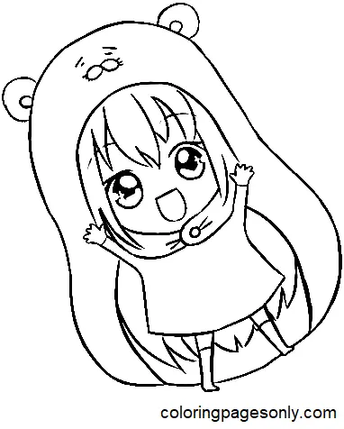 Himouto Umaru chan Coloring Pages 8