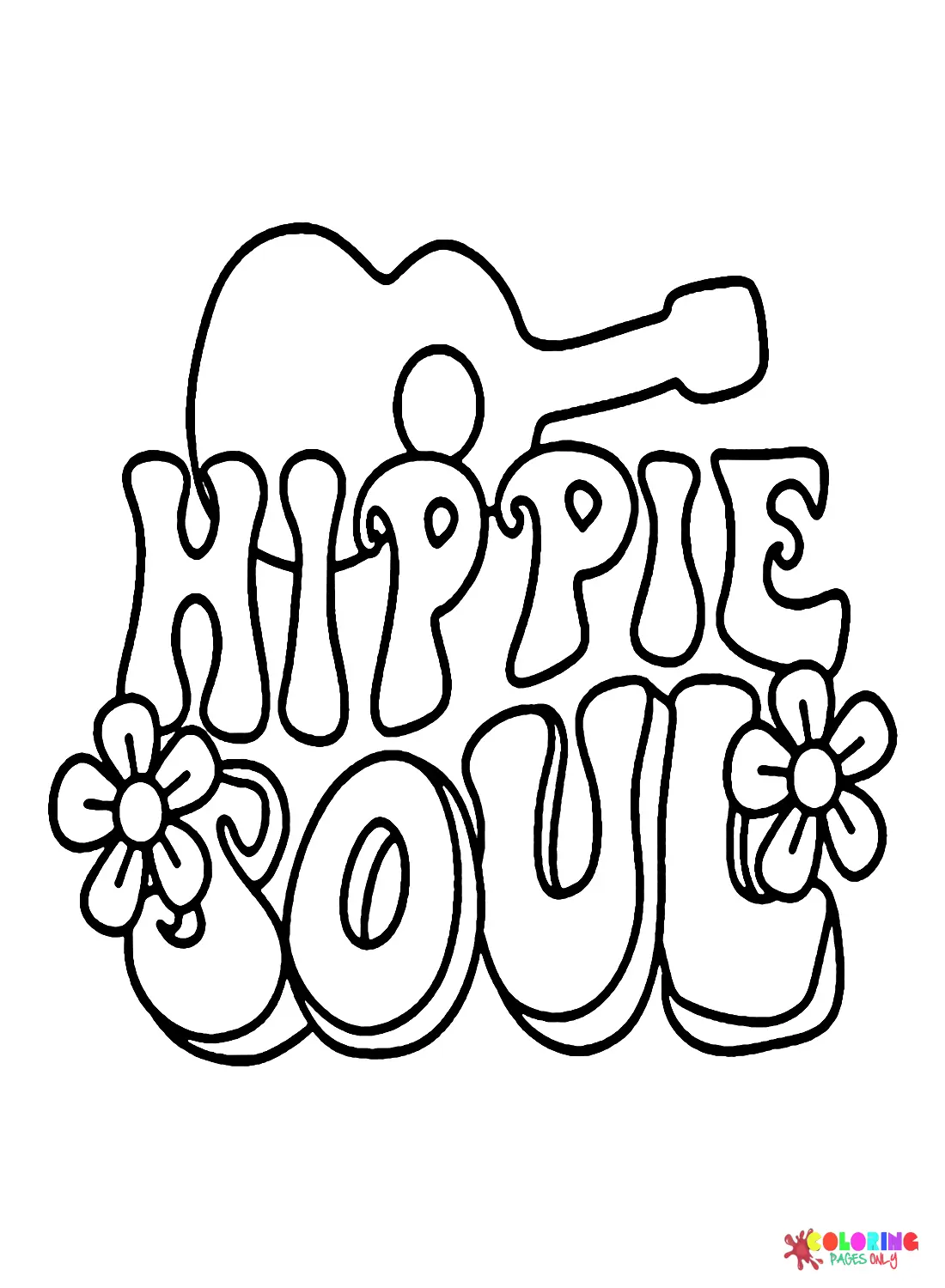 Hippie Ausmalbilder 7