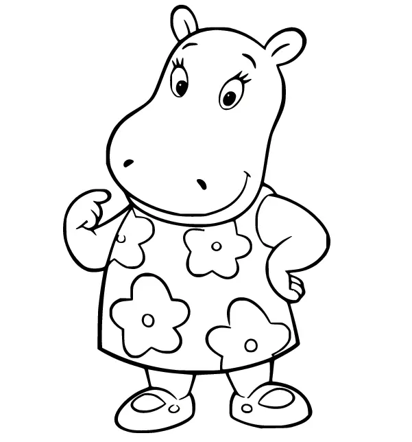 Hippo Coloring Pages 36