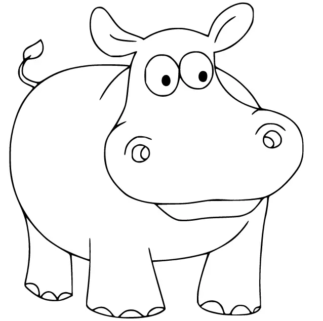 Hippo Coloring Pages 76