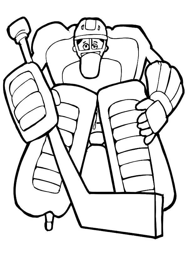 Desenhos de Hoquei Para Colorir 13