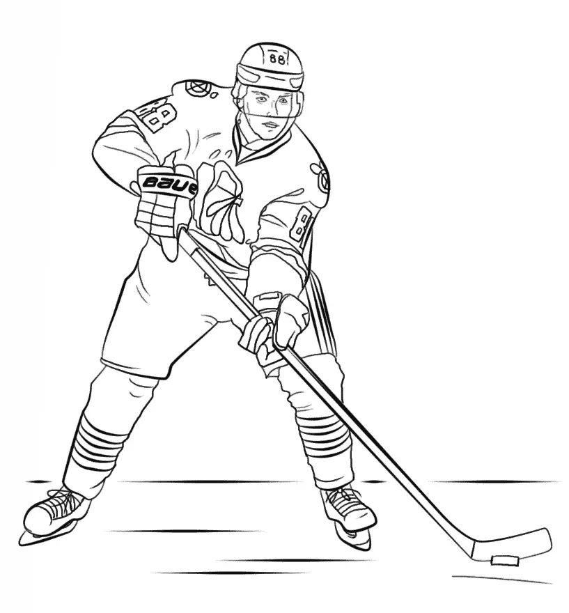 Desenhos de Hoquei Para Colorir 17