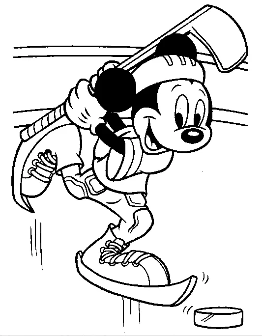 Desenhos de Hoquei Para Colorir 20
