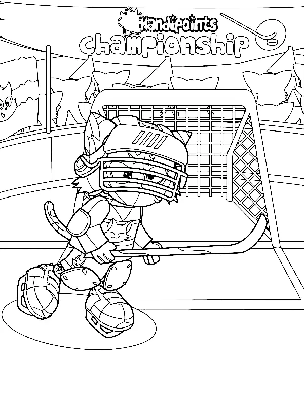 Desenhos de Hoquei Para Colorir 30