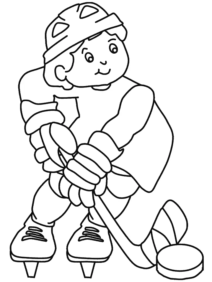 Desenhos de Hoquei Para Colorir 40