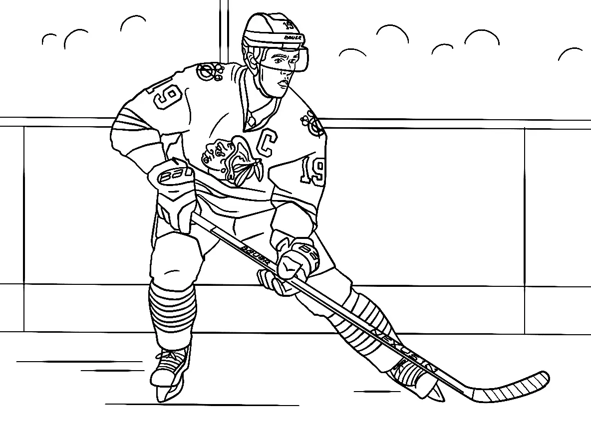 Desenhos de Hoquei Para Colorir 7