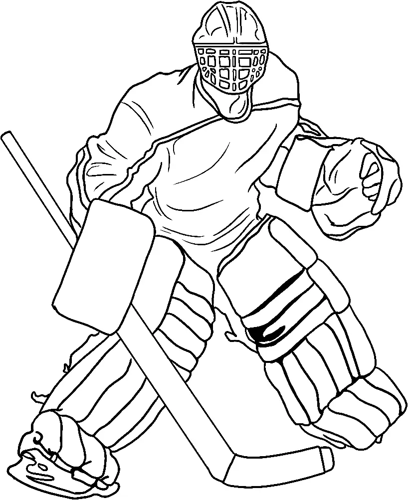 Desenhos de Hoquei Para Colorir 8