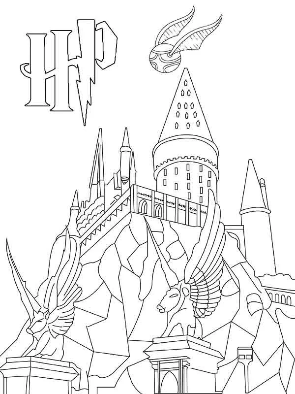 Hogwarts Ausmalbilder 8