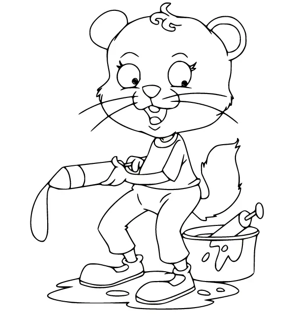 Holi Coloring Pages 26