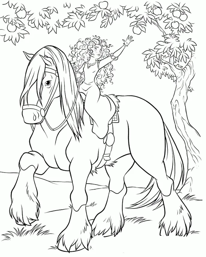 Caballo Y Jinete Para Colorear 39