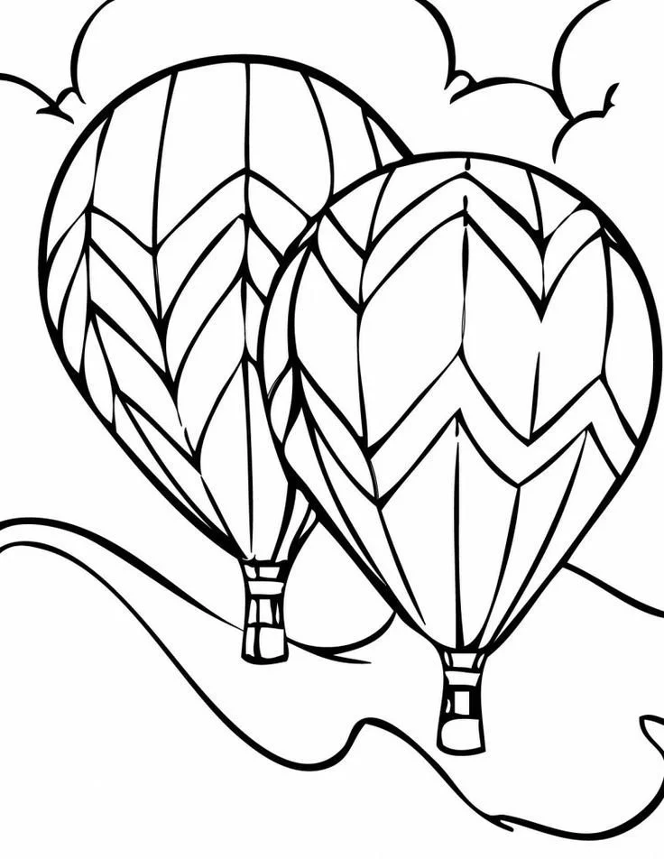 Desenhos de Baloes de Ar Quente Para Colorir 37