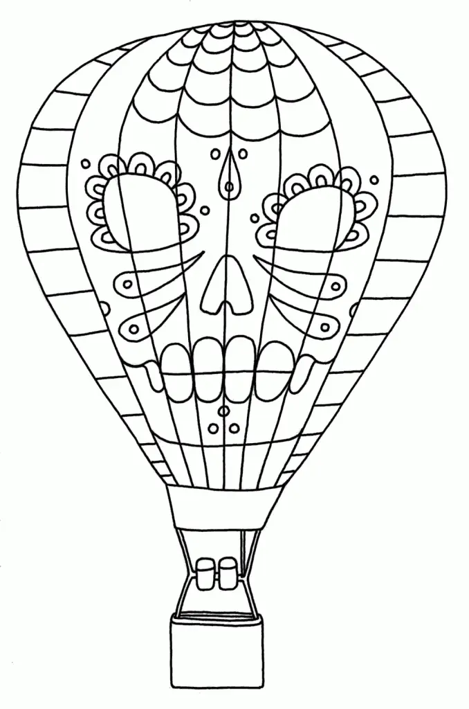 Desenhos de Baloes de Ar Quente Para Colorir 40