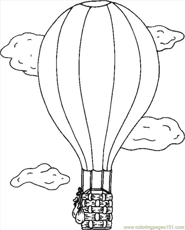 Desenhos de Baloes de Ar Quente Para Colorir 8