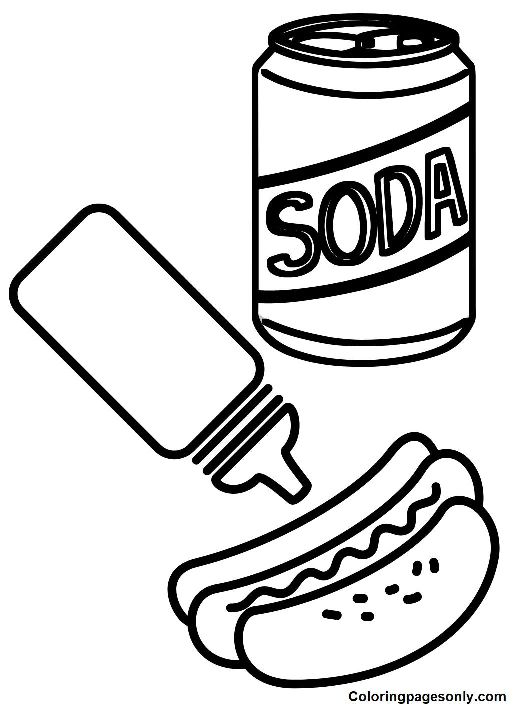 Hot Dog Coloring Pages 12
