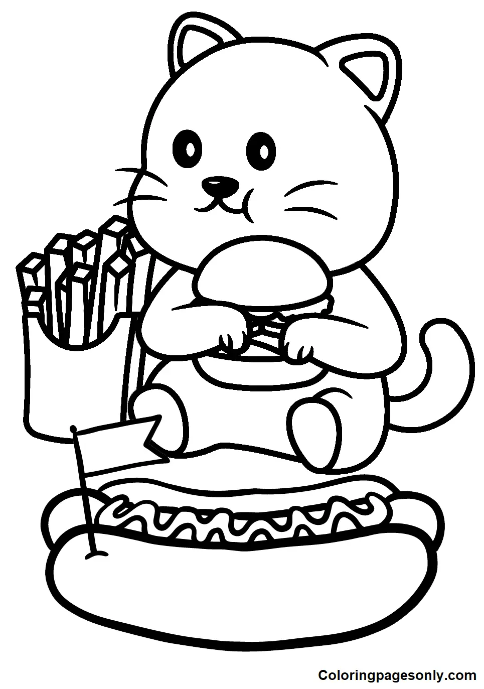 Hot Dog Coloring Pages 13