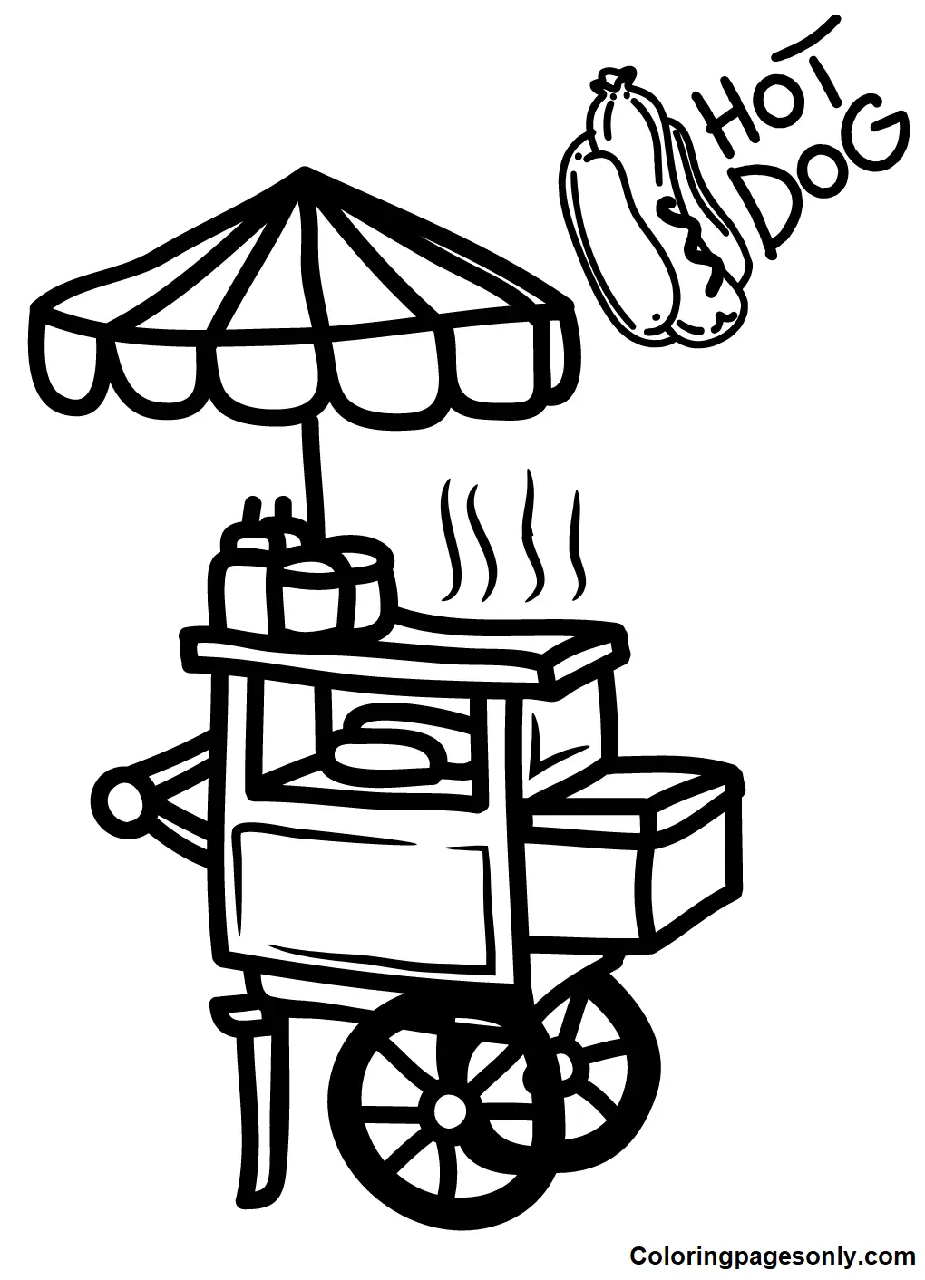 Hot Dog Coloring Pages 16