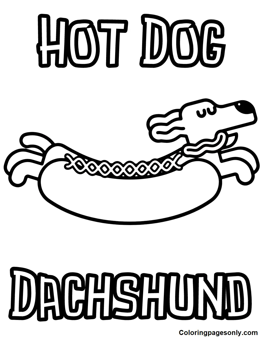 Hot Dog Coloring Pages 19
