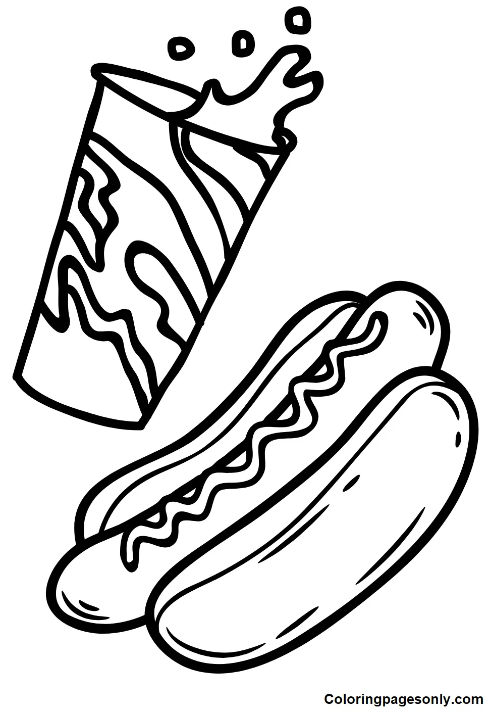 Hot Dog Coloring Pages 22
