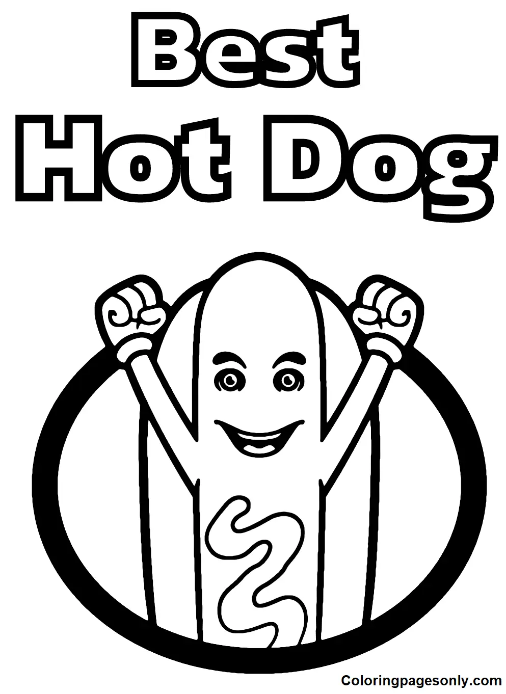 Hot Dog Coloring Pages 24