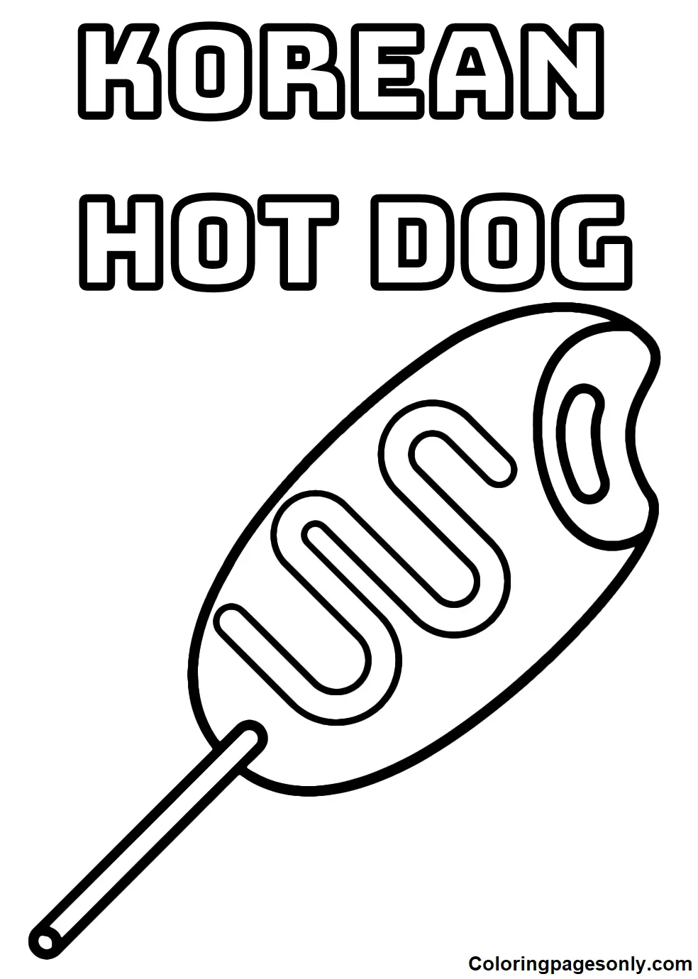 Hot Dog Coloring Pages 25
