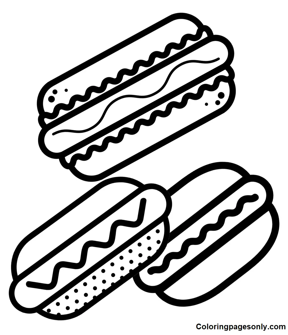 Hot Dog Coloring Pages 28