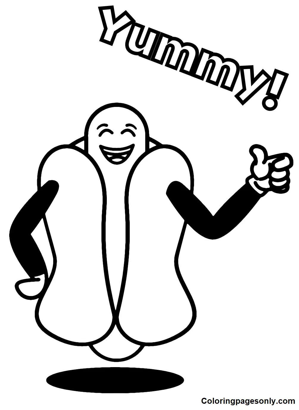 Hot Dog Coloring Pages 29