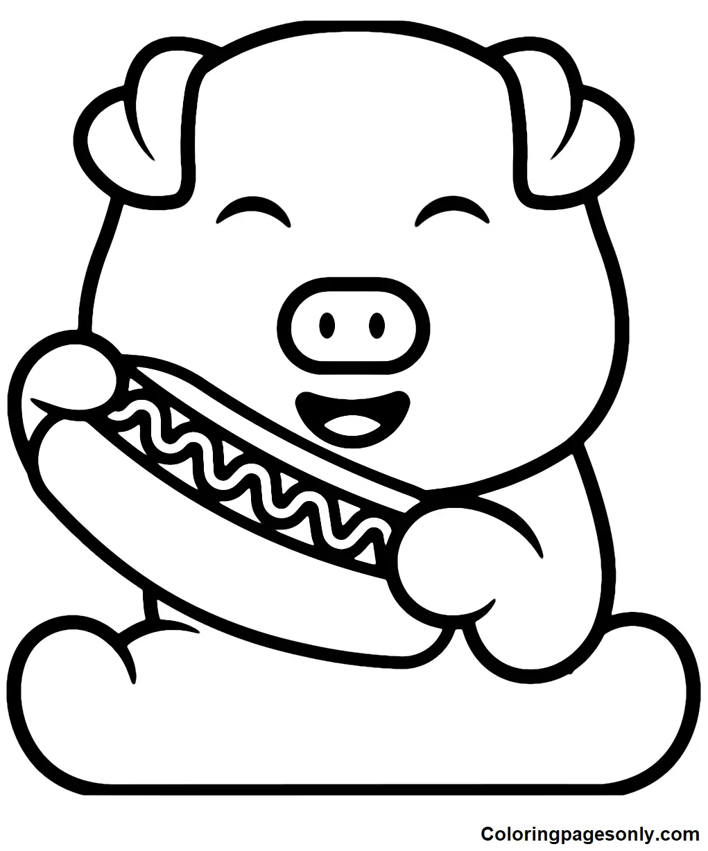 Hot Dog Coloring Pages 3