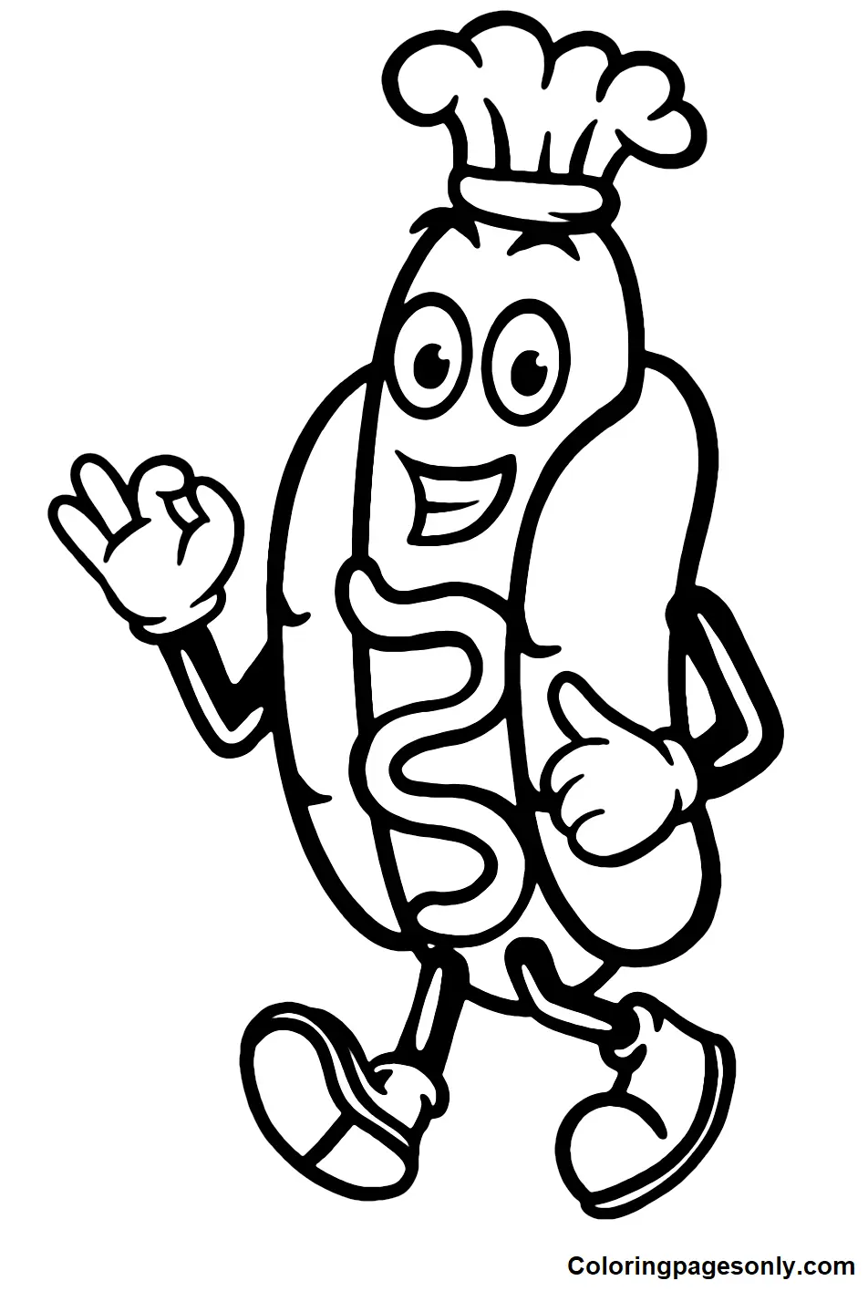 Hot Dog Coloring Pages 31
