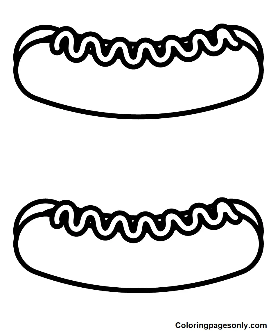 Hot Dog Coloring Pages 35