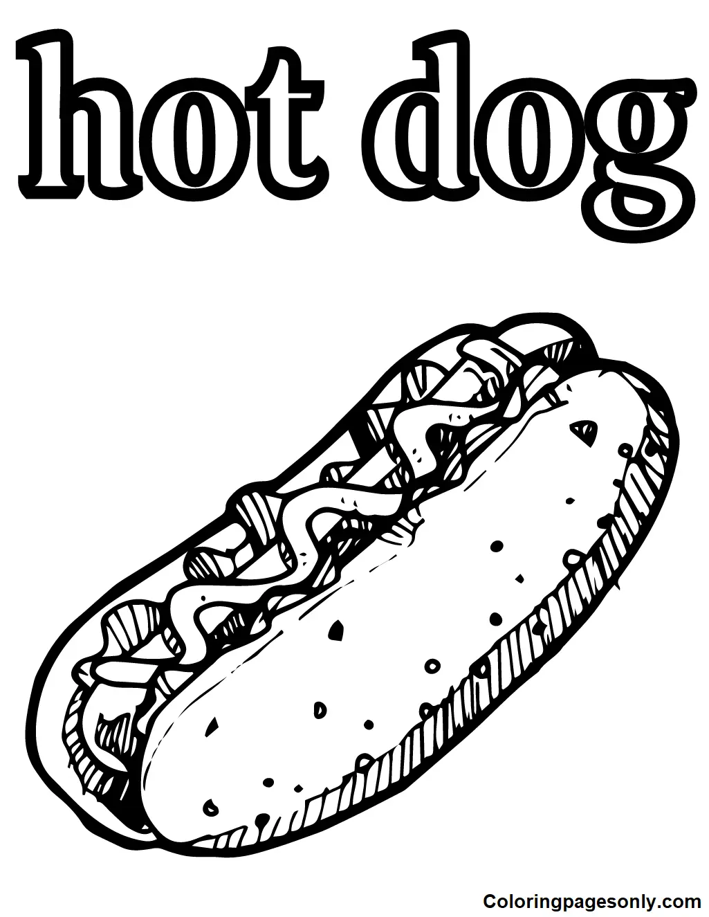 Hot Dog Coloring Pages 36