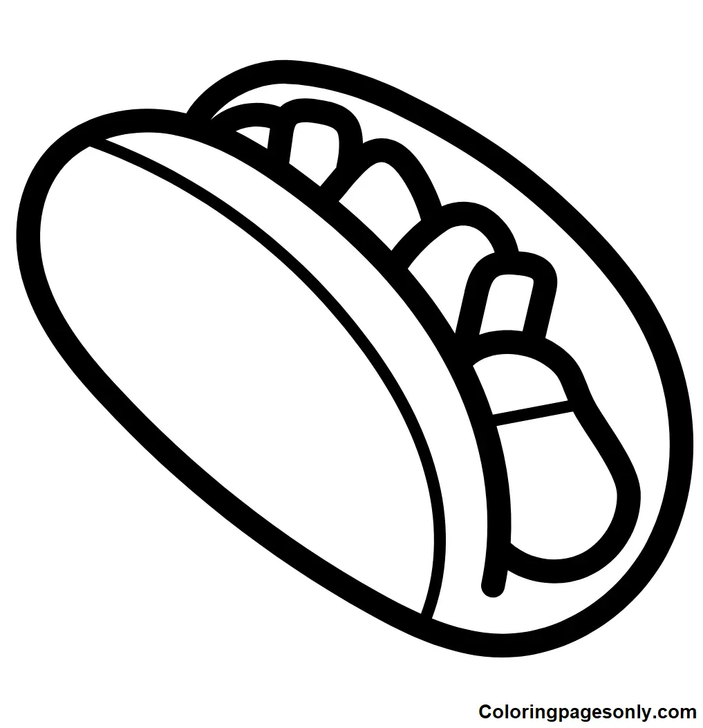 Hot Dog Coloring Pages 38