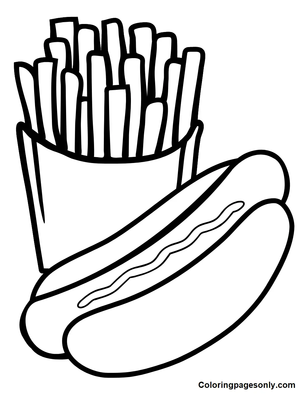 Hot Dog Coloring Pages 8