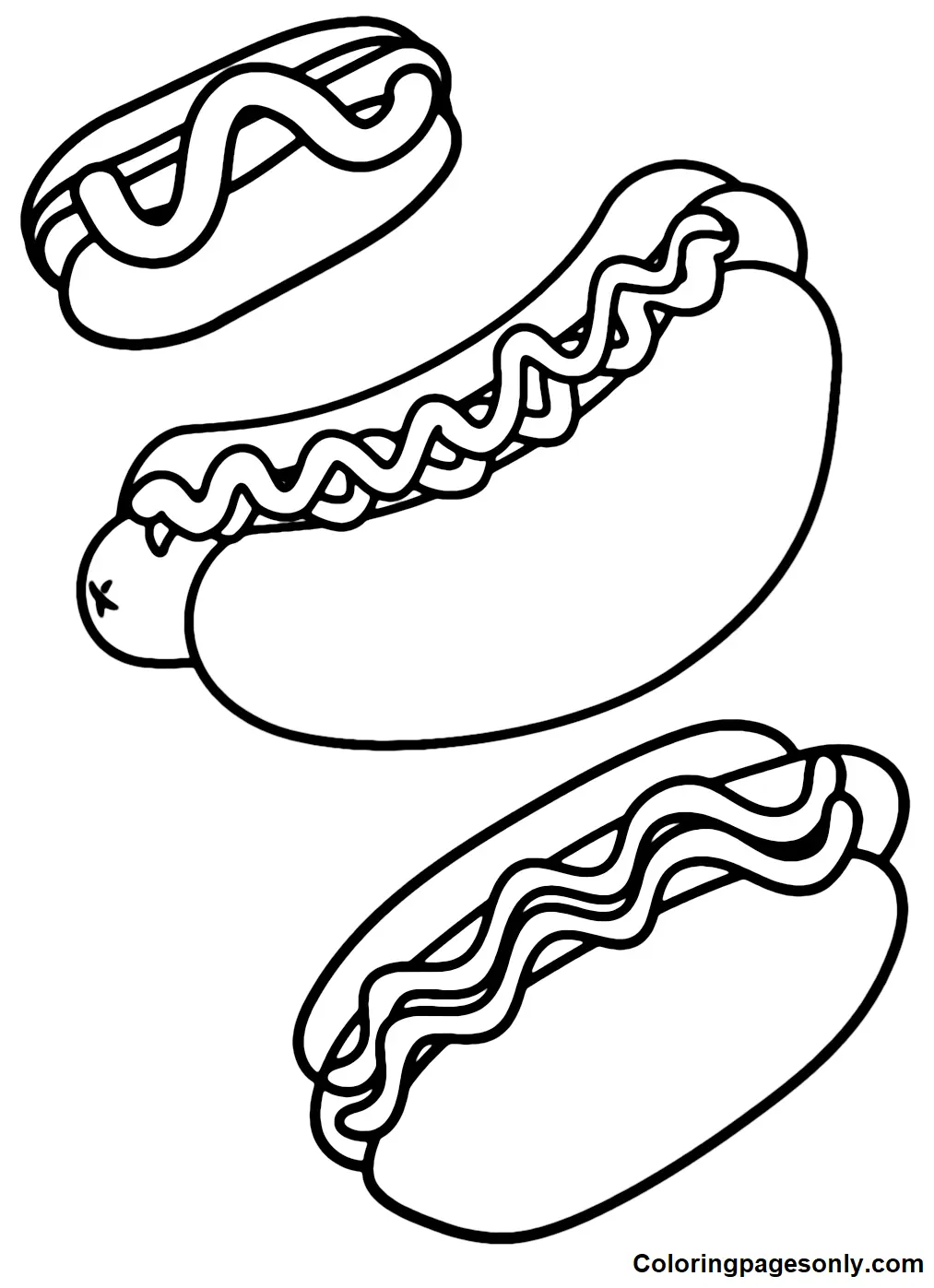 Hot Dog Coloring Pages 9