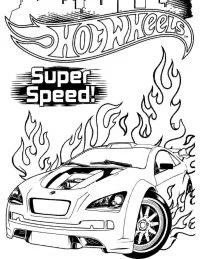 Hot Wheels Para Colorear 23