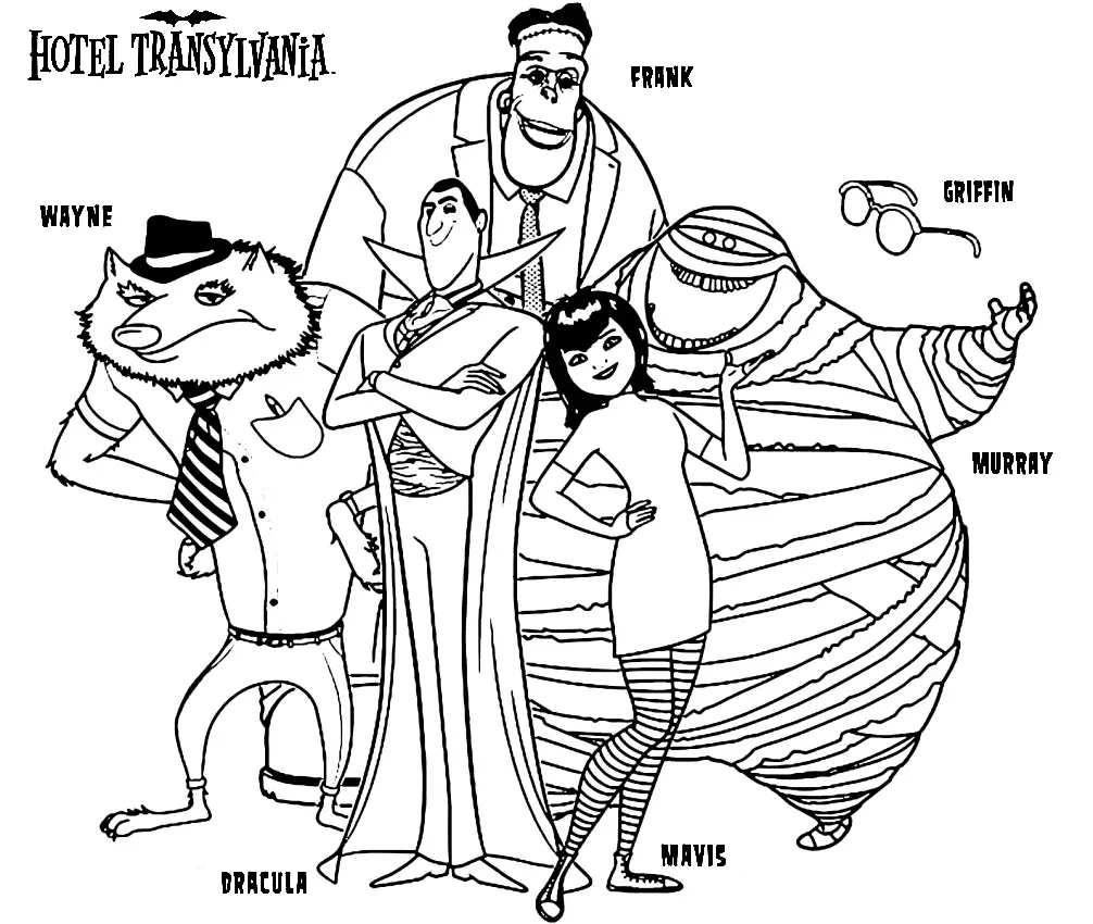 Hotel Transylvania Coloring Pages 10