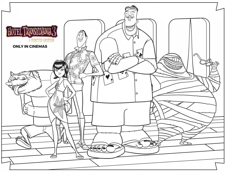 Hotel Transylvania Coloring Pages 17