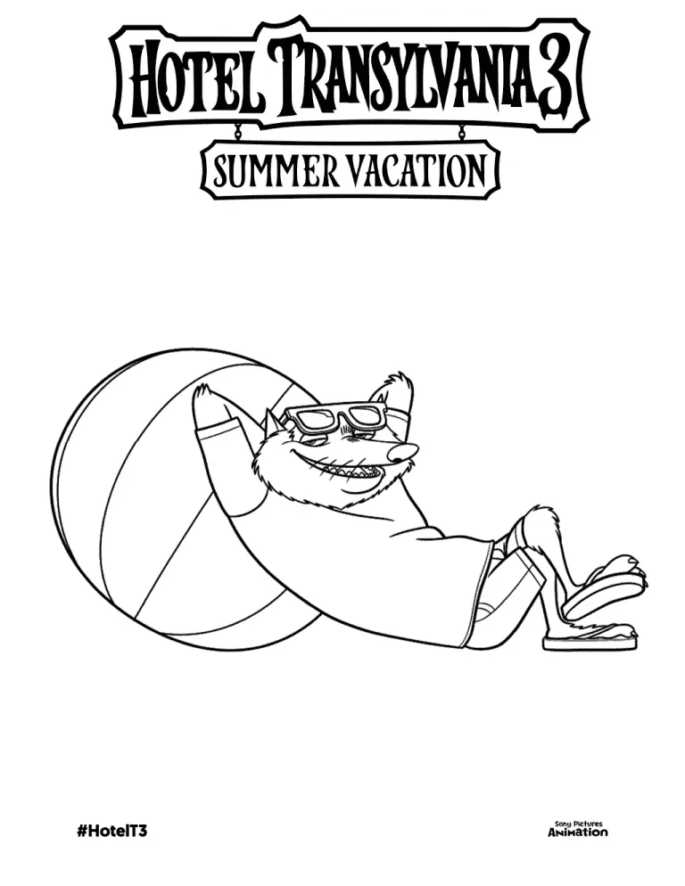 Hotel Transylvania Para Colorear