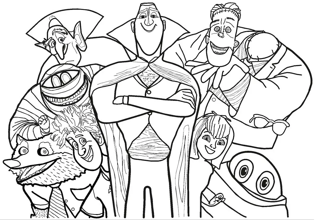 Hotel Transylvania Coloring Pages 6