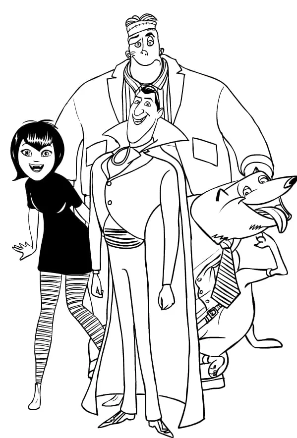 Hotel Transylvania Coloring Pages 7