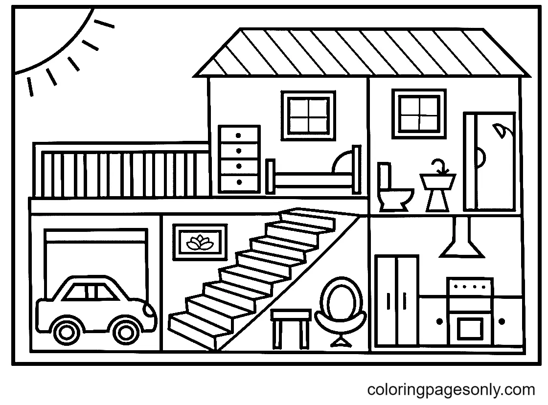 House Coloring Pages 17