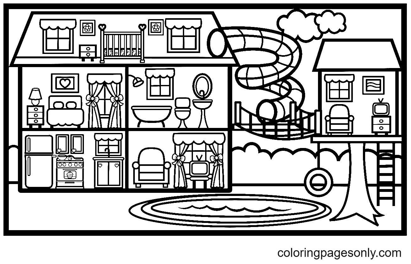 House Coloring Pages 2