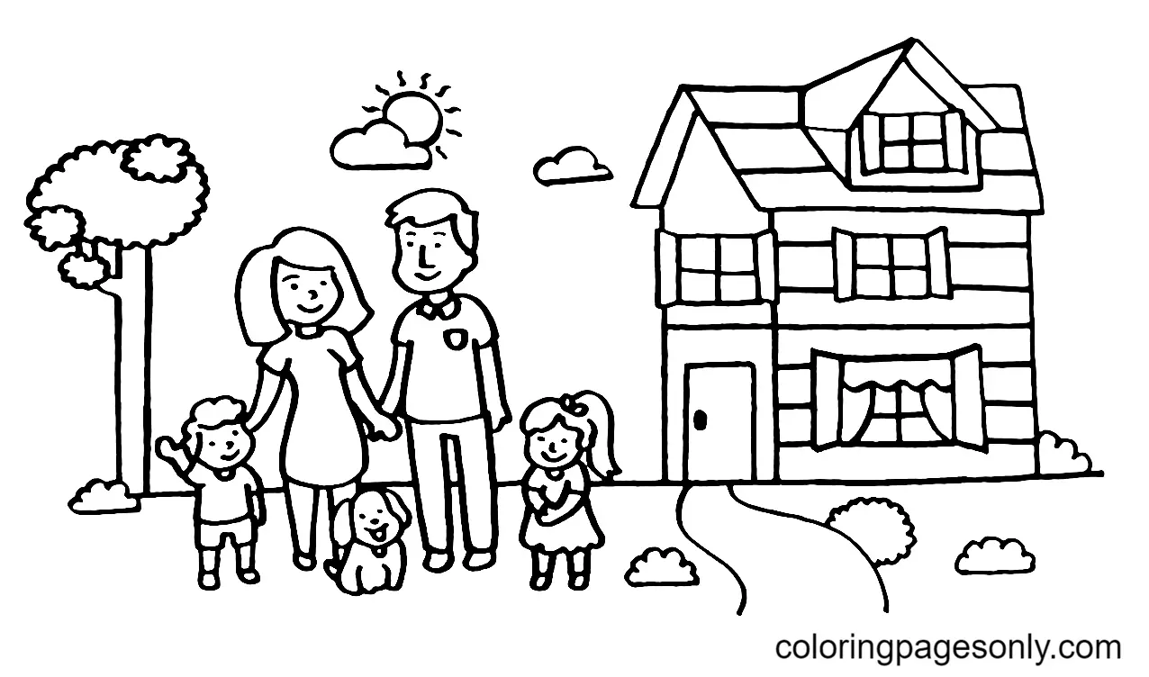 House Coloring Pages 21