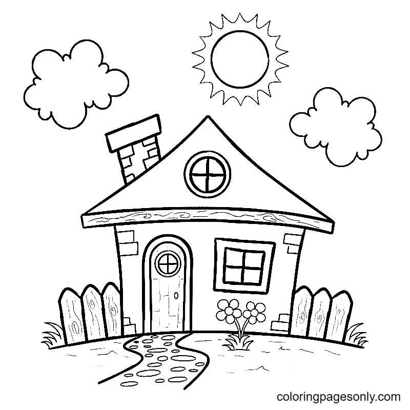 House Coloring Pages 36
