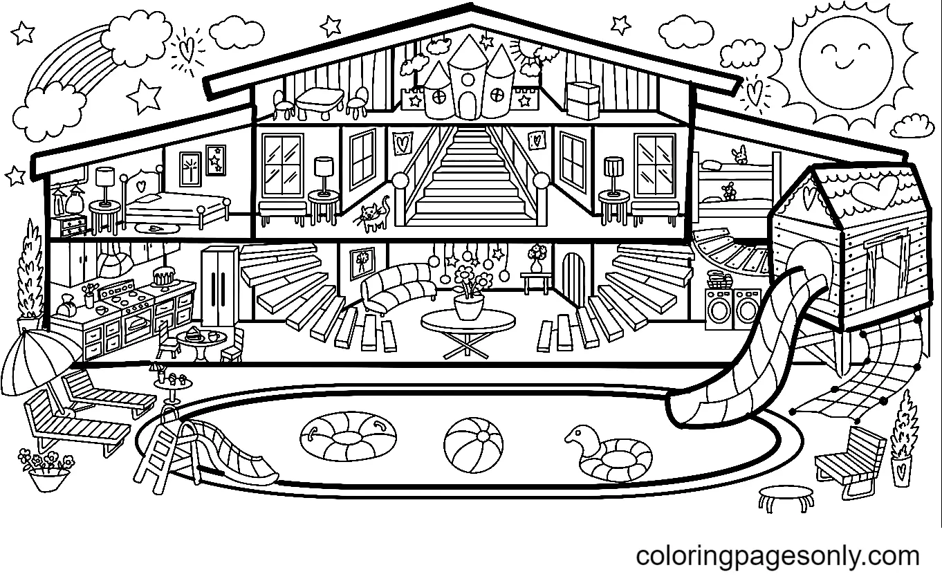 House Coloring Pages 4
