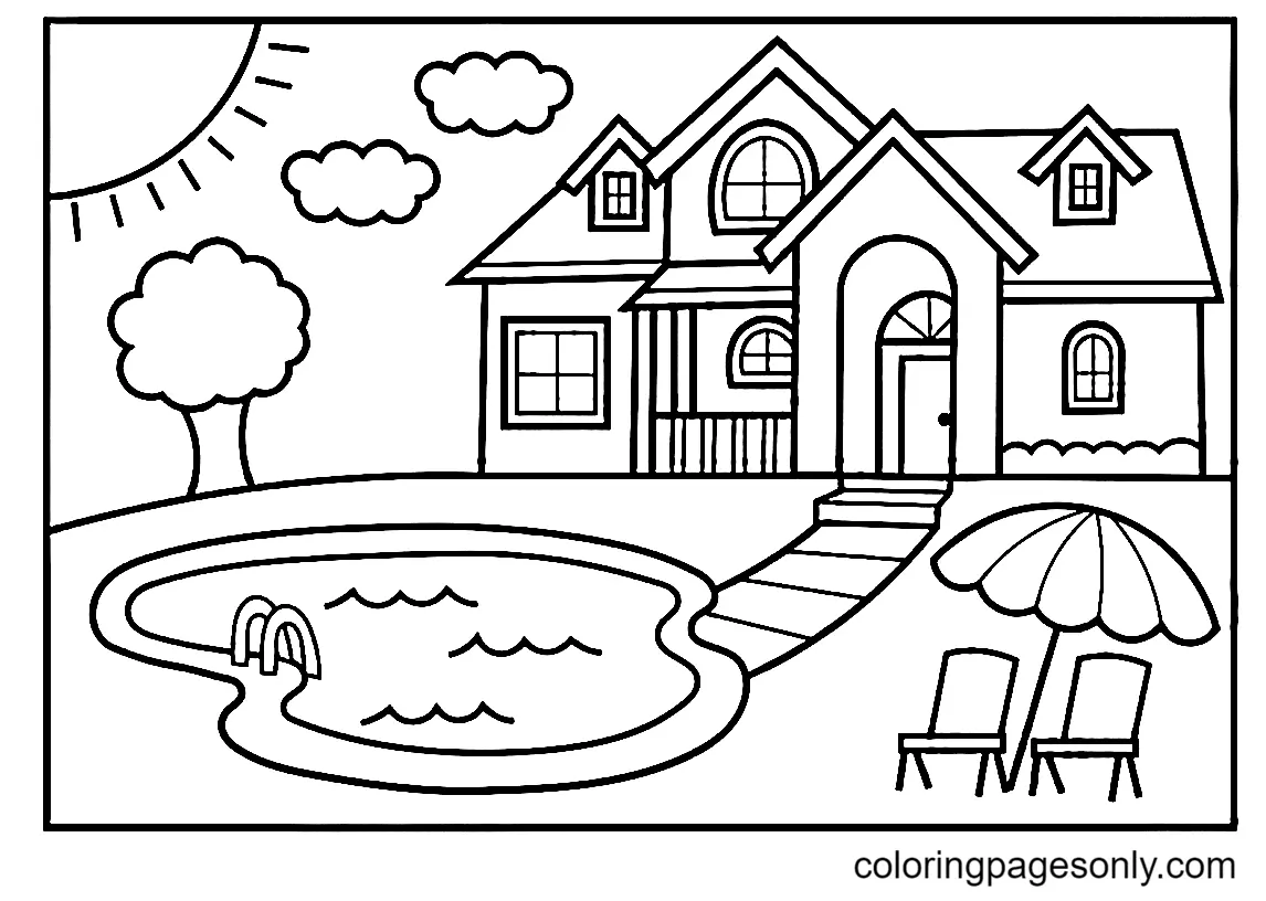 House Coloring Pages 8