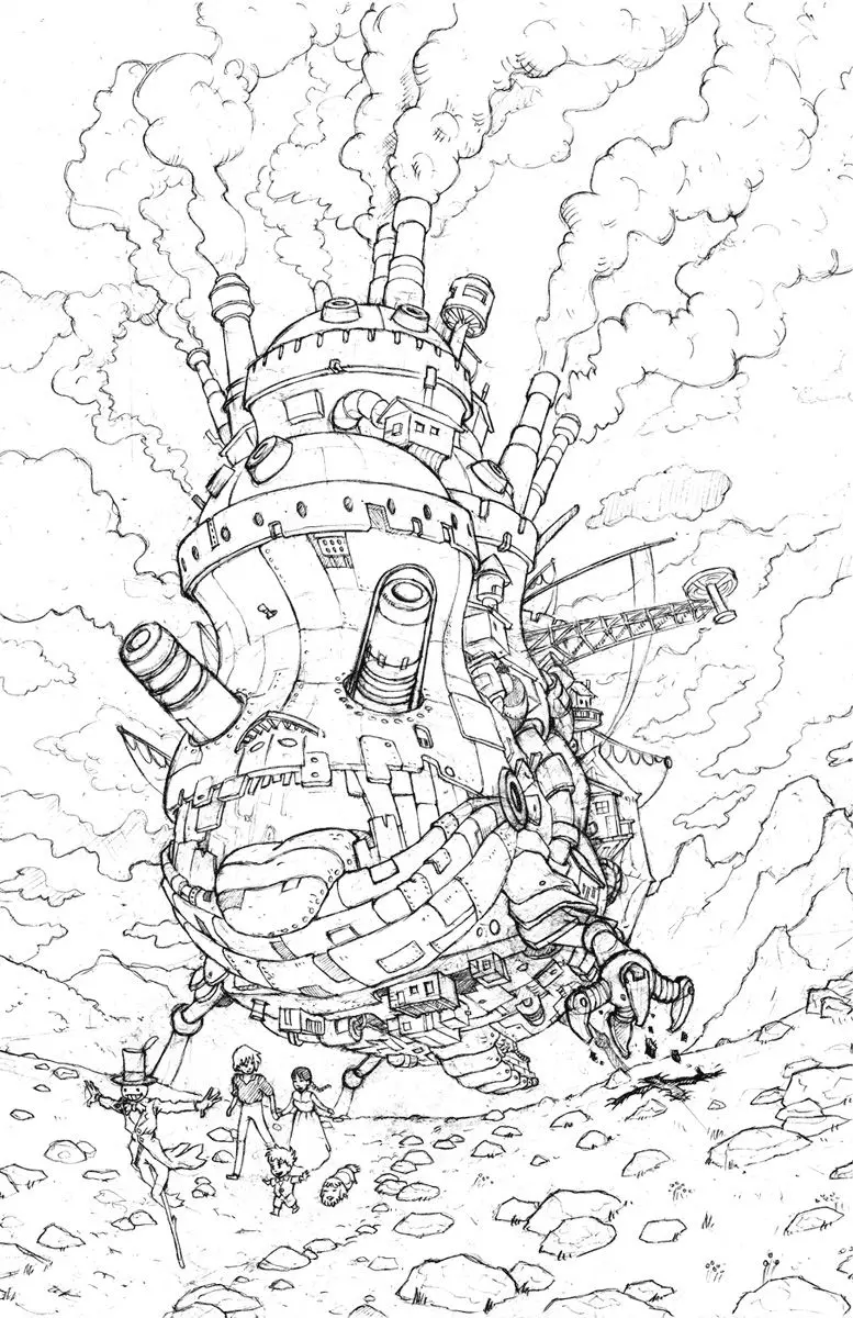 Howl s Moving Castle Coloring Pages 5