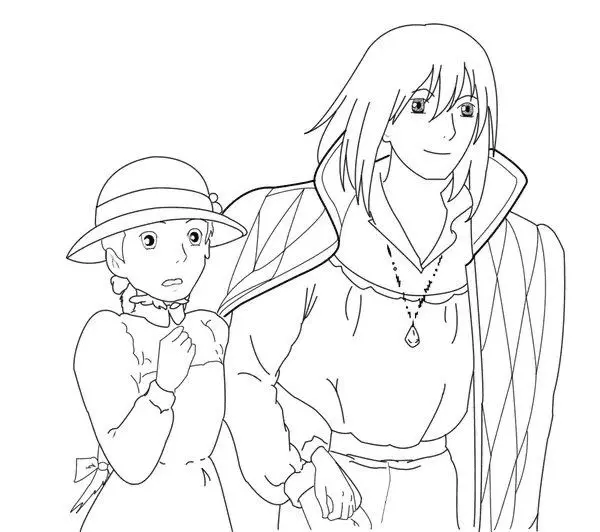 Howl s Moving Castle Coloring Pages 9