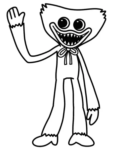 Huggy Wuggy Coloring Pages 1