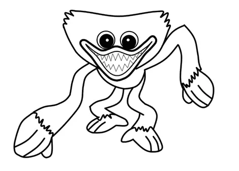 Huggy Wuggy Coloring Pages 11