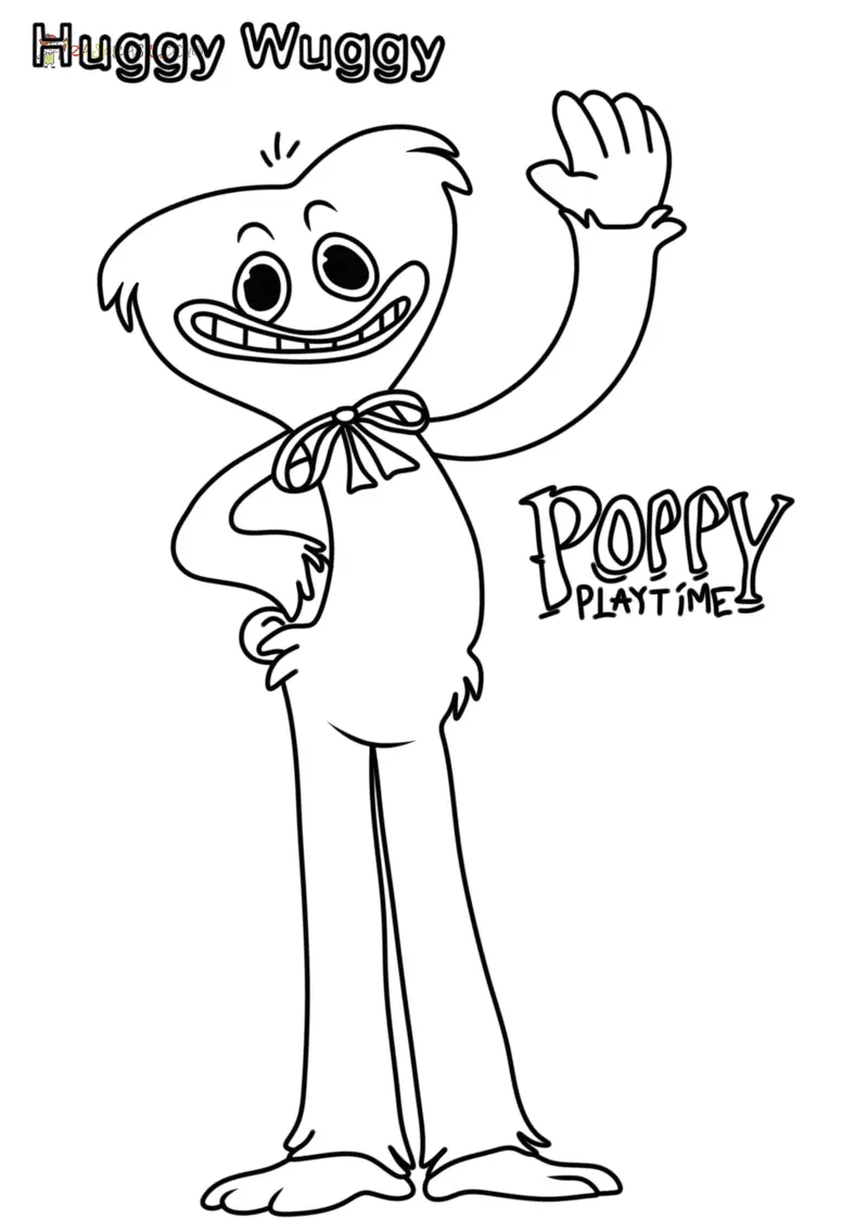 Huggy Wuggy Coloring Pages 16